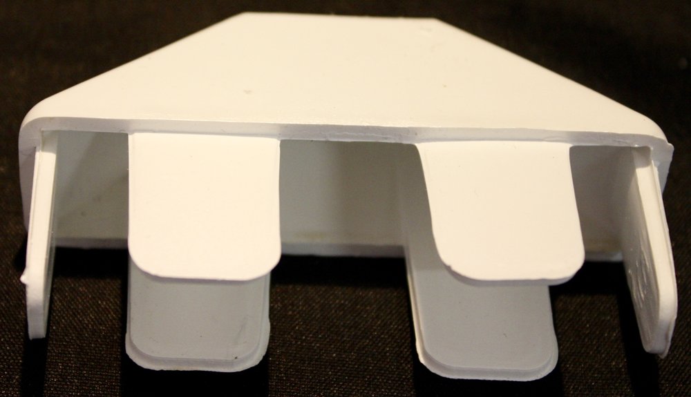 7/8 x 3 Dog Ear Vinyl Fence Picket Cap NJ Vinyl Fence Supplier