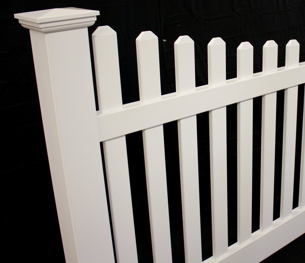 Classic Scallop Picket Vinyl Fence Panel NJ Vinyl Fence Supplier