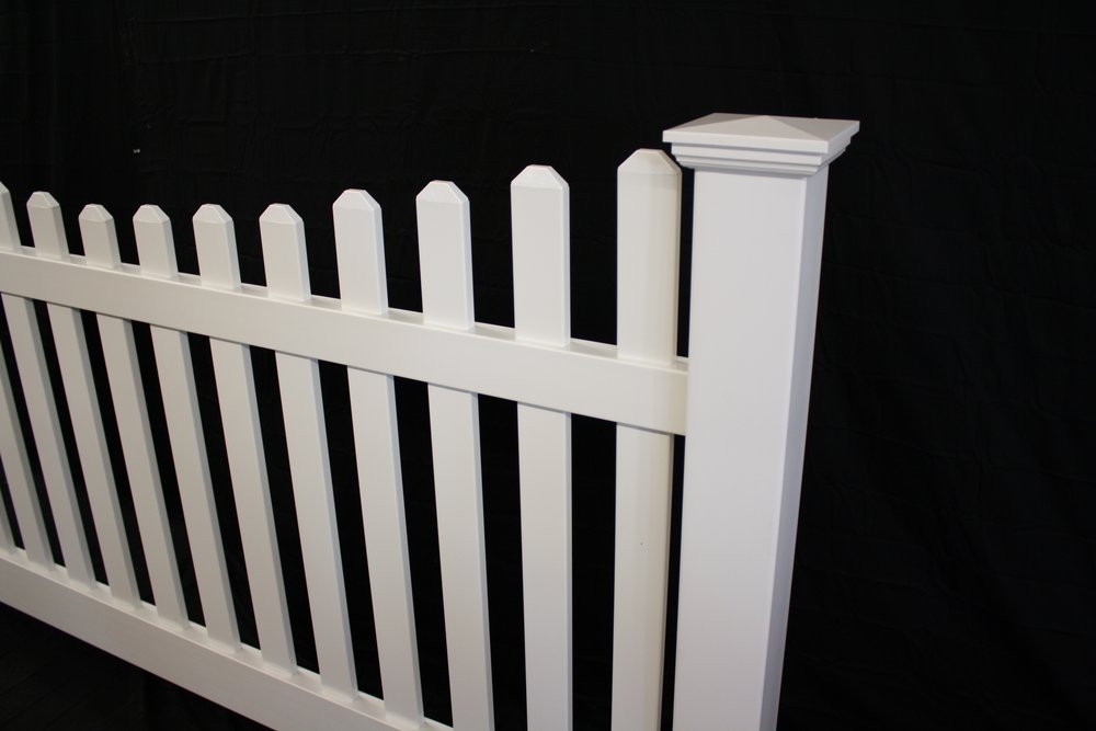 Classic Scallop Picket Vinyl Fence Panel NJ Vinyl Fence Supplier