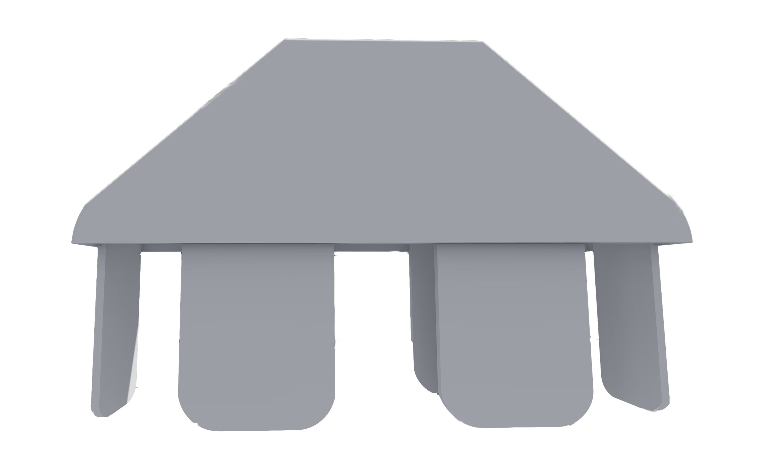 7/8 x 3 Dog Ear Vinyl Fence Picket Cap Direct Fence